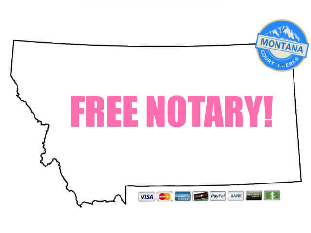 Montana double proxy marriage offers free notary service